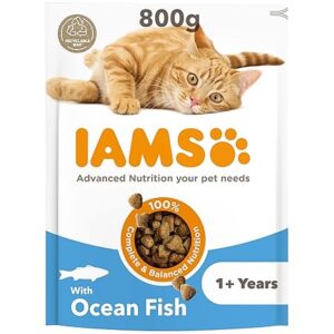 IAMS Adult Dry Cat Food Ocean Fish 800g