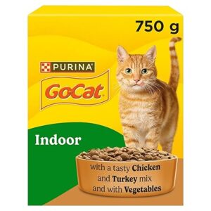 GO-CAT Indoor Chicken Dry Cat Food 750g Pack of 5