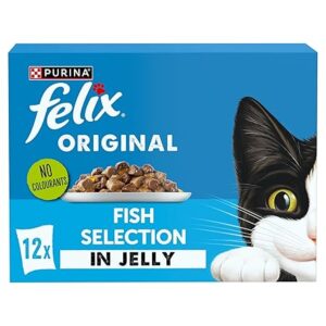 Felix Wet Cat Food Original Fish Selection in Jelly 12x85g