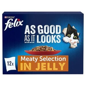 Felix Meaty Selection in Jelly 12x85g wet cat food multipack