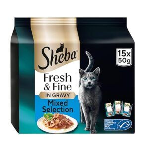 Sheba Cat Wet Food Fish in Gravy 45 x 50g