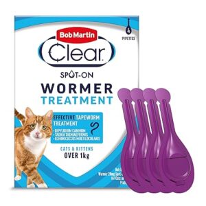 Bob Martin Clear Spot On Wormer for Cats & Kittens - 4 Pipettes