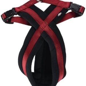 Trixie Premium Harness with Fleece Padding, Red, S–M (40-70 cm)
