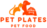 brown and orange modern pet food logo
